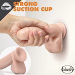 Dr. Skin Glide - 7 Inch Self Lubricating Dildo With Balls - Vanilla - Image 2