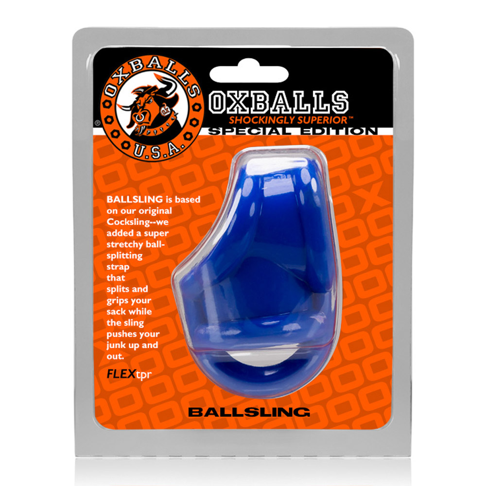 3LbBgqd8dQEn9oIfS1qUeRtIMTxOneFP Oxballs Ballsling Cocksling W / Splittler - Police Blue - Image 1