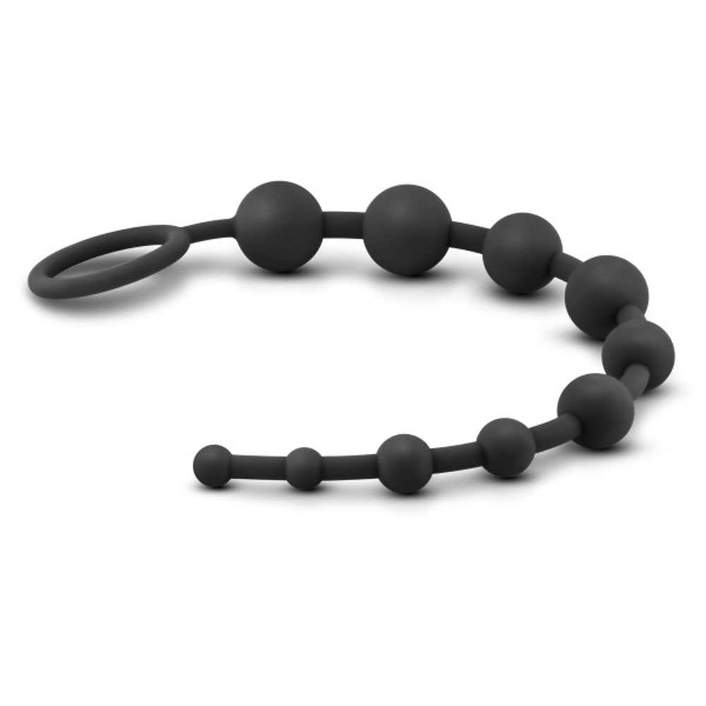 3OCblP86fYsdIPImk5picEontAein8hA Anal Adventures - Platinum - Silicone 10 Anal Beads - Black - Image 1