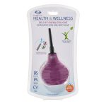 Health and Wellness Deluxe Enema Douche Non- Backflow One-Way Valve - 7.9 Fl. Oz. - Plum - Image 2