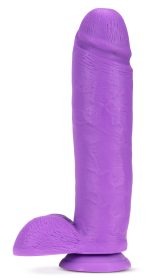 Neo - 10 Inch Dual Density Dildo - Neon Purple - Image 3