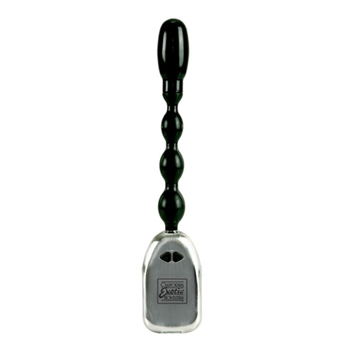 3ed756dffd48042e97afd4bc7581e424 Silicone Flexi Power Rod Bendable Beaded Probe - Black - Image 1
