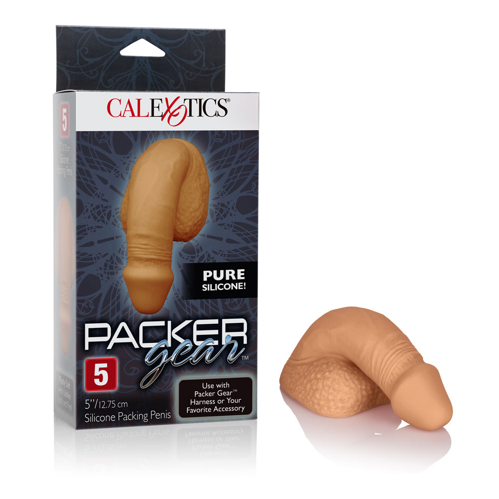 3fEuor8jJh7EpjfpnJEIBaV6qBqI7tDZ Packer Gear 5" Silicone Packing Penis - Tan - Image 1