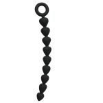Sex and Mischief Silicone Anal Beads - Black - Image 2