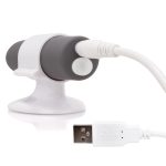 Charged Positive Rechargeable Vibe - Grey - Image 5