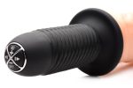 The Curved Dicktator 13 Mode Vibrating Giant Dildo Thruster - Flesh - Image 6