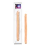 B Yours 16 Inch Double Dildo - Beige - Image 3