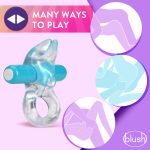 Play With Me – Bull Vibrating C-Ring - Blue - Image 2