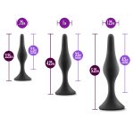 Anal Adventures Platinum - Silicone Beginner Plug Kit - Black - Image 4