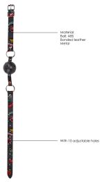 Breatheable Ball Gag - Old School Tattoo Style - Black - Image 5