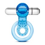 Stay Hard 10 Function Vibrating Tongue Ring - Blue - Image 3