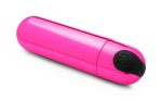 10x Rechargeable Vibrating Metallic Bullet - Pink - Image 2