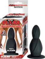 Ram Butt Plug 3.5-Inches - Black - Image 3
