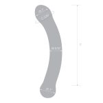 6 Inch Curved G-Spot Blue Glass Dildo - Image 5