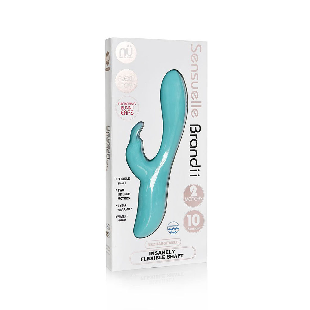4AvEAnZbyENr0NkE3yK5vtktxO1iel0F Sensuelle Brandii 10 Function Rabbit Vibe - T Blue - Image 1