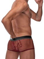 Cock Pit Net Mini Cock Ring Short - Extra Large - Burgundy - Image 5