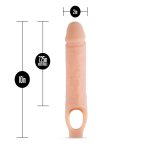Performance Plus - 10 Inch Silicone Cock Sheath Penis Extender - Vanilla - Image 3