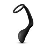 Anal Adventures - Platinum - Cock Ring Plug - Black - Image 3