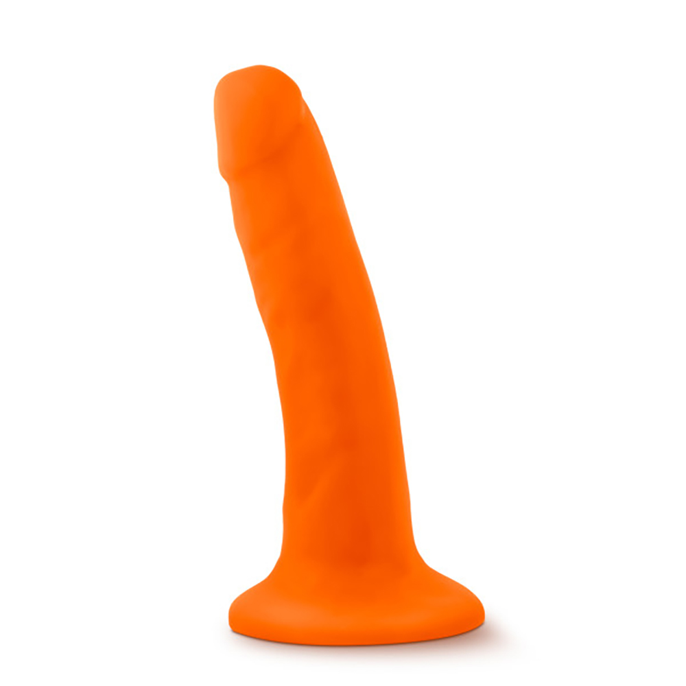 4RRIu86oJKP8ubH896nKbxl1sfaYxGcq Neo - 5.5 Inch Dual Density Cock - Neon Orange - Image 1