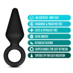 Anal Adventures - Platinum - Silicone Loop Plug - Small - Black - Image 5