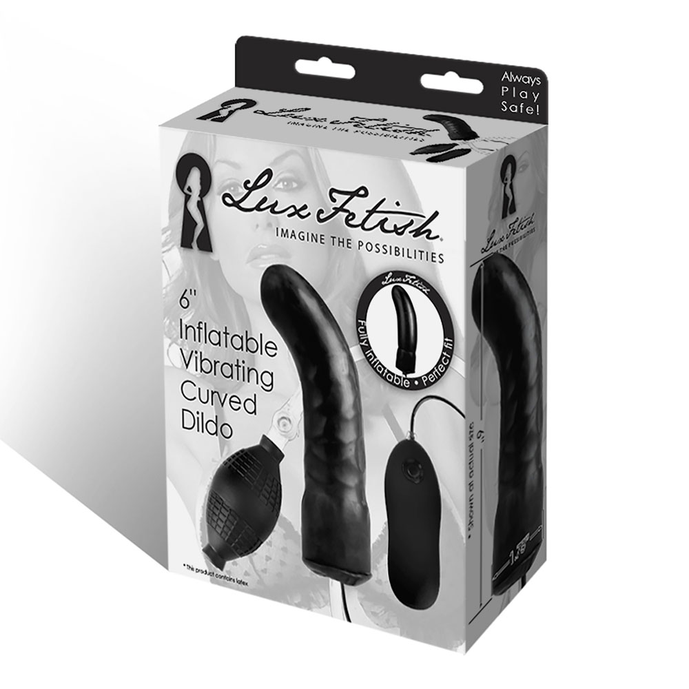 4c3TMOCJFMQfJOkRwjP5Jlex9aPf1N7L Lux Fetish 6" Inflatable Vibrating Dildo - Image 1