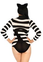 Striped Cat Bodysuit - One Size - Image 2