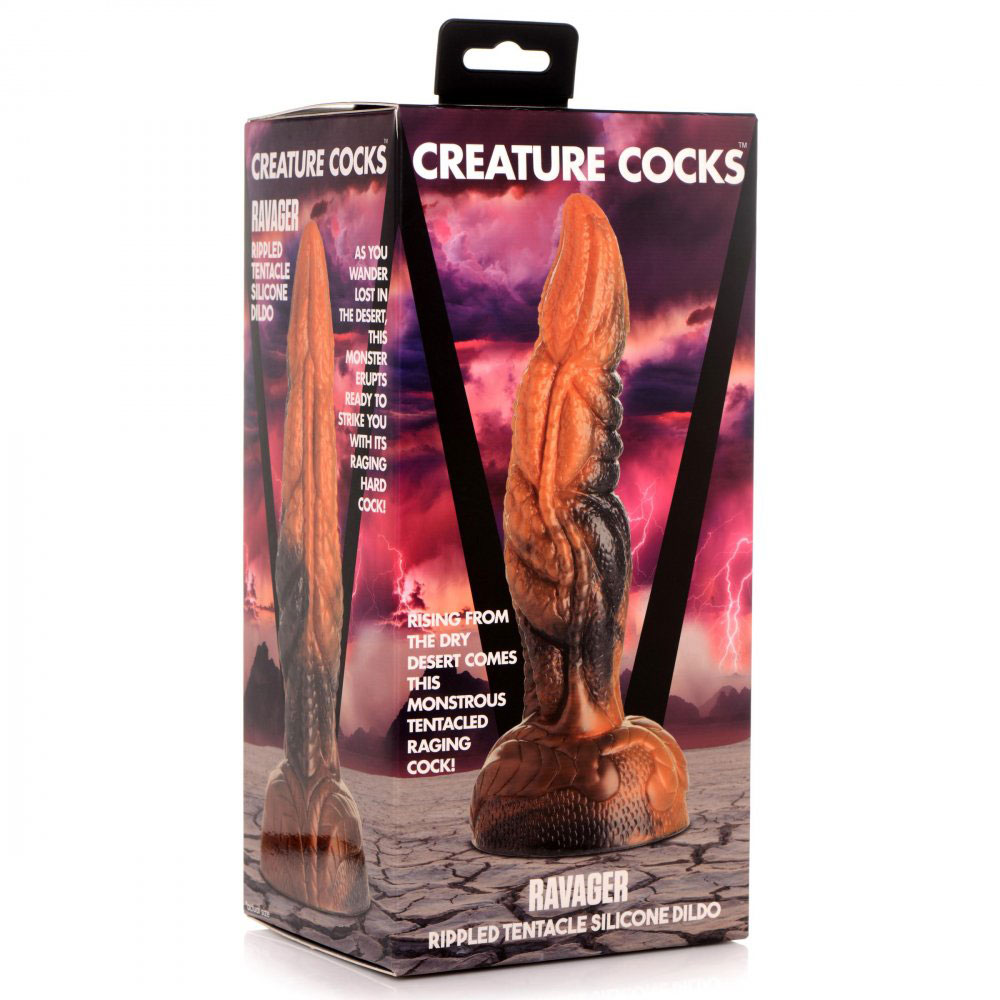 4nIa1WQuimFY0nR4SnNFvs8CmPHNA1mo Ravager Rippled Tentacle Silicone Dildo - Image 1