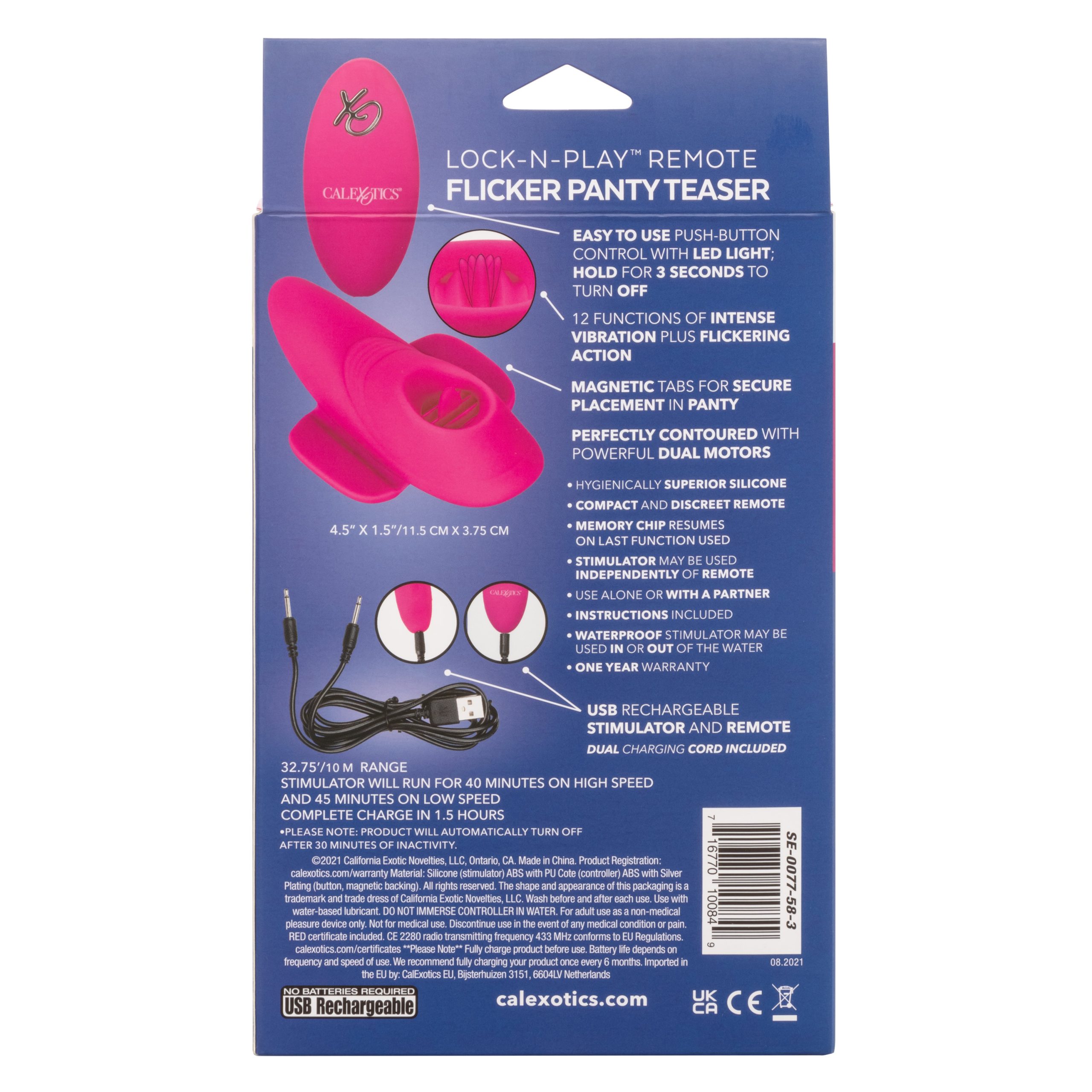 4oO68T2boFKFRY52KbLrT8WfPhFS5p3c Lock-N-Play Remote Flicker Panty Teaser - Pink - Image 1