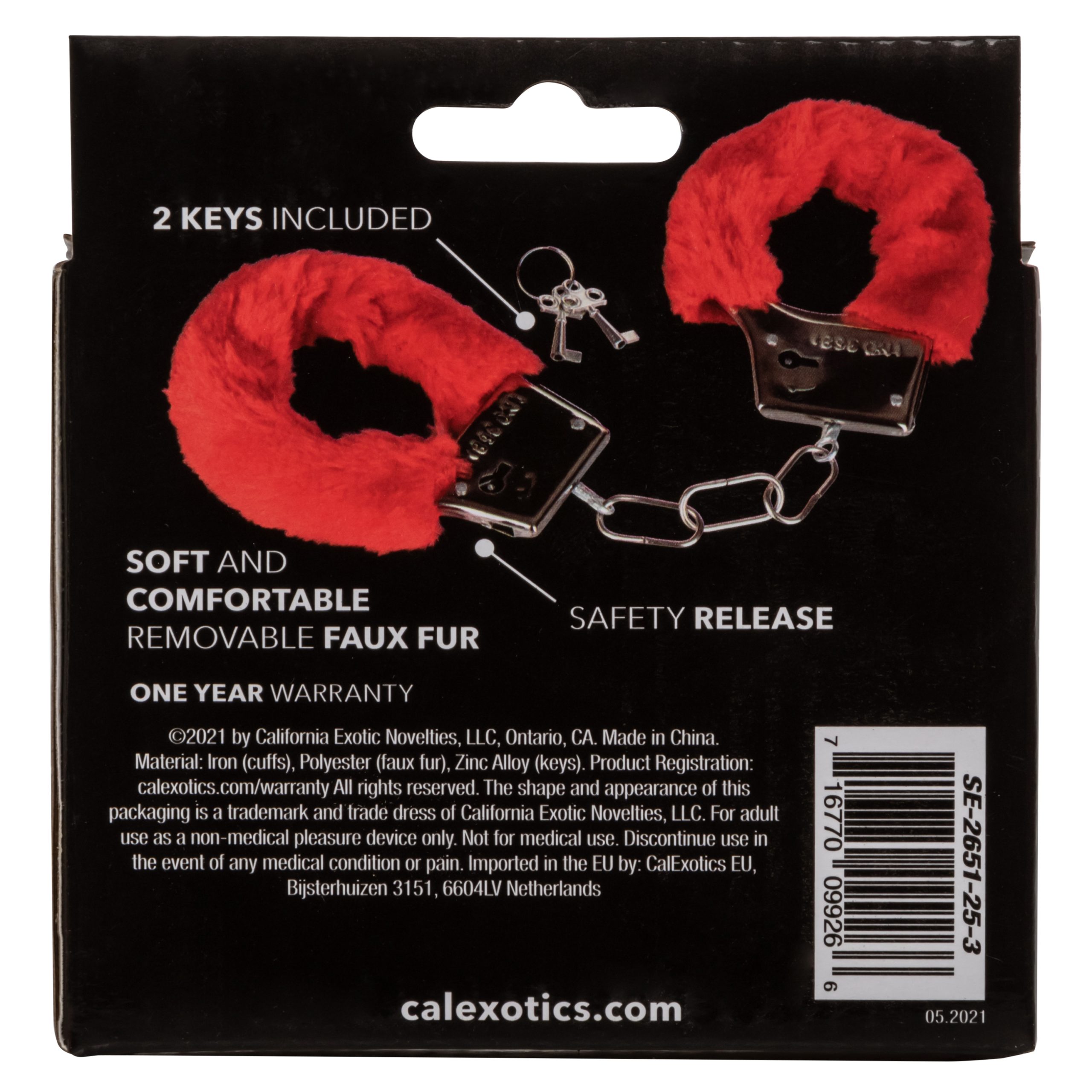 4rZAMehnS670QNLIjwX5cZSuD9ypHlCw Playful Furry Cuffs - Red - Image 1