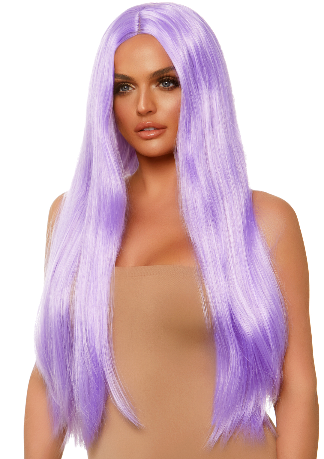 4rtG0JeuhU2SWRjcJcRpTbKnwtqb1BH4 Long Straight Wig 33 Inch - Lavender - Image 1