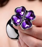 Violet Flower Gem Anal Plug Set - Image 3