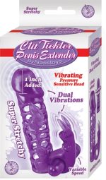 Clit Tickler Penis Extender - Purple - Image 2