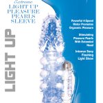Light Up Extreme Pleasure Pearls Sleeve - Blue