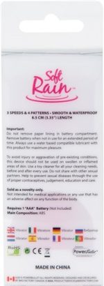 Soft Rain Power Bullet 3 Inch Breeze Coated 7 Function - Pink - Image 2