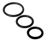 Trinity Silicone Cock Rings - Black - Image 2