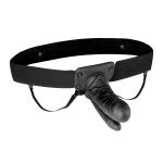 Lux Fetish Unisex Vibrating Hollow Double Penetration Strap-on Dildo - Image 2