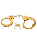 Fetish Fantasy Gold Metal Cuffs - Gold - Image 3