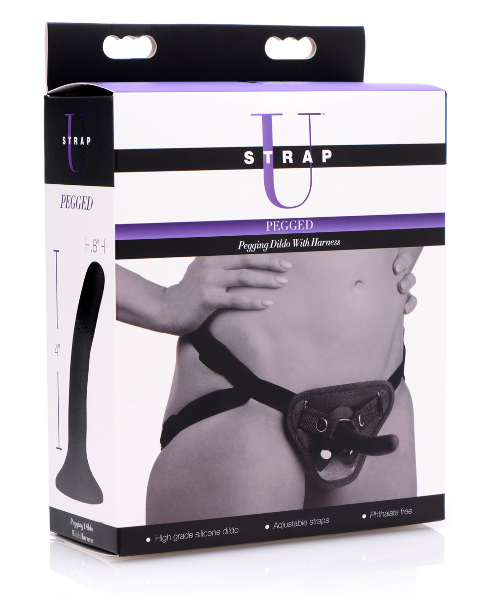 5PNrmtUZBFoftE8fpE8PNswcg4PooNos Pegged - Pegging Dildo With Harness - Black - Image 1