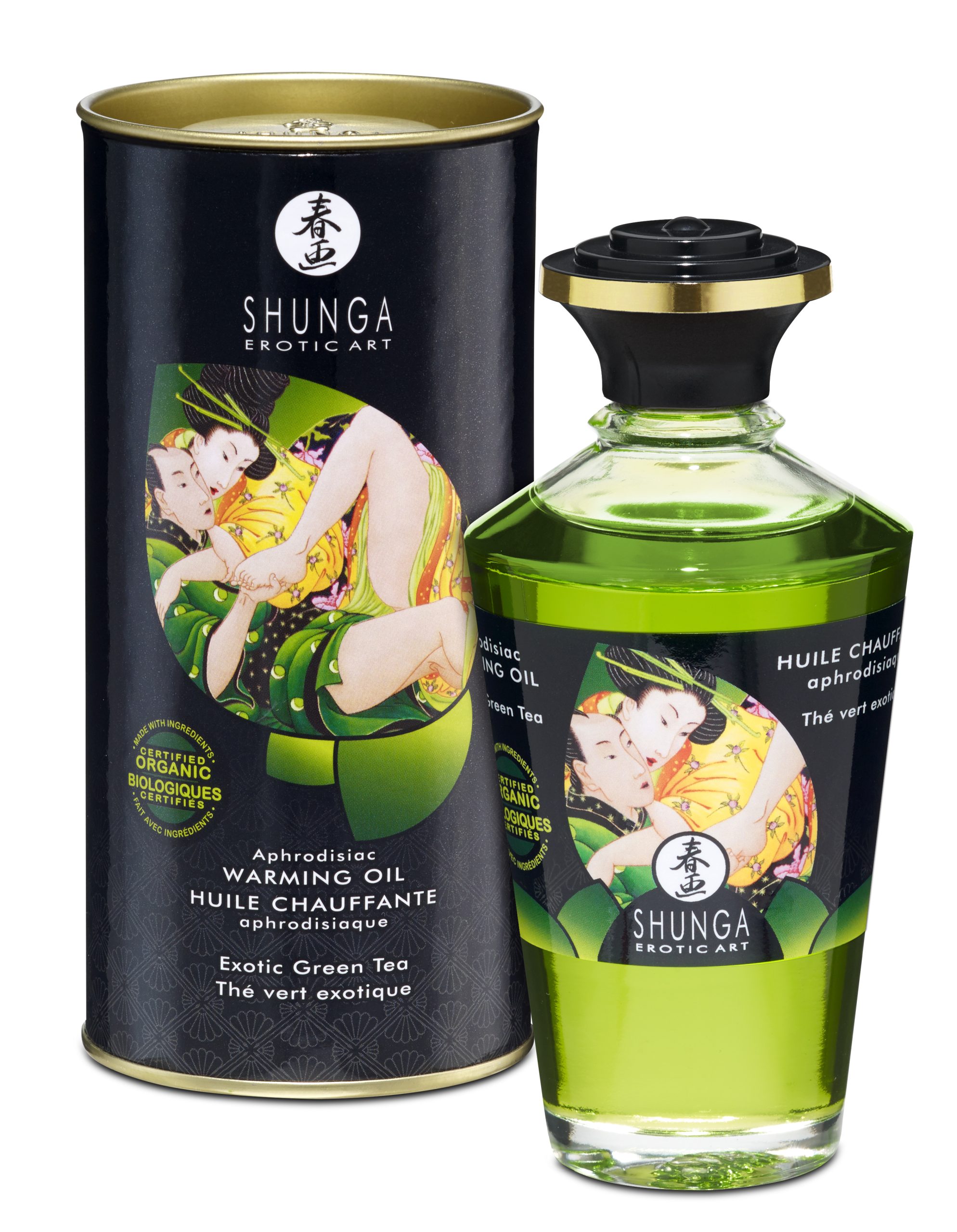 5PskR04A9Gc79pNXTutvnkk0mq7hbh4o Aphrodisiac Organica Warming Oil - Exotic Green Tea - Image 1