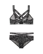 Karma's a Bitch Bralette and Cutout Panty Set - Black - S/m - Image 5