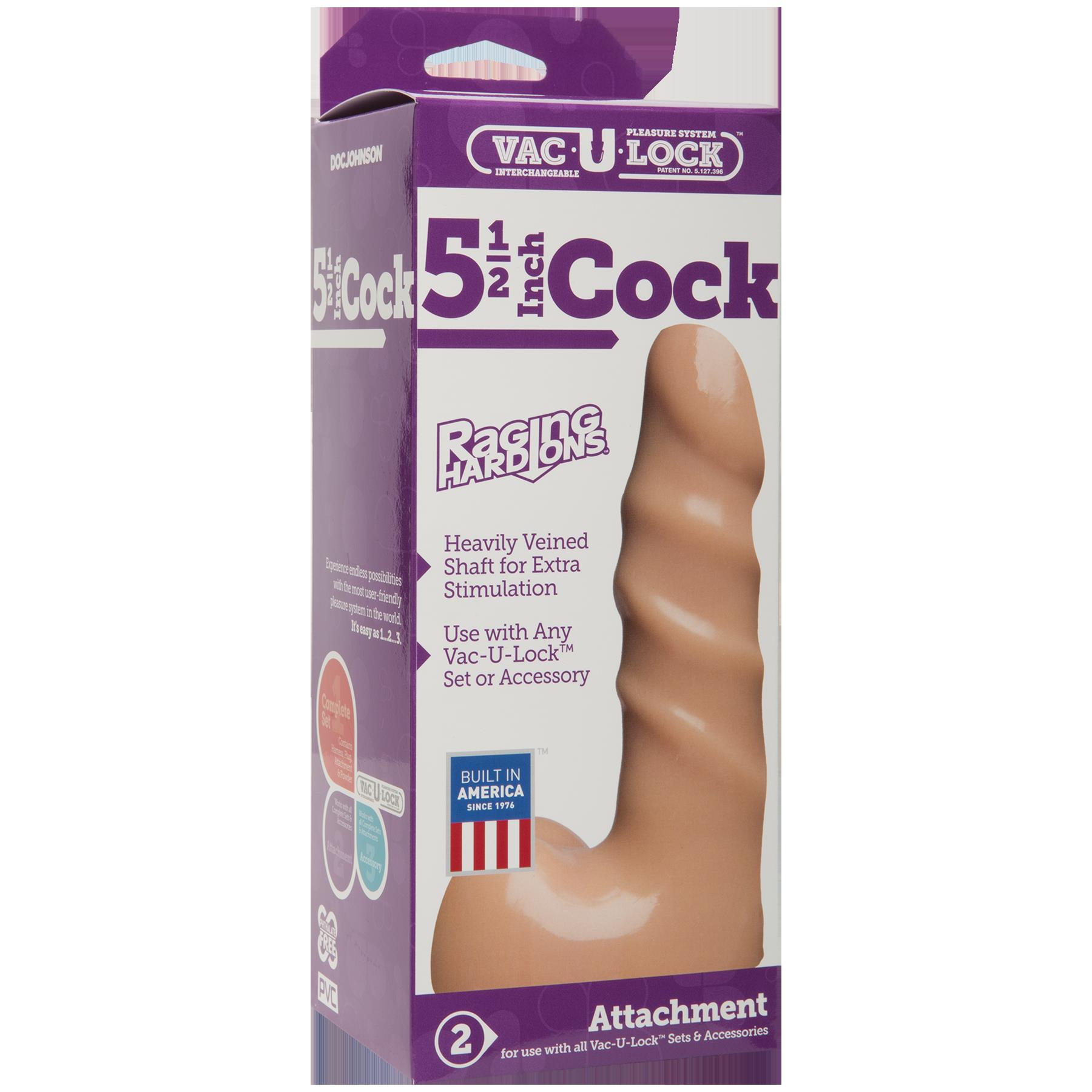5jVVAYSEN5wBEpplrAmBw5lVa3C4Ni4K Vac-U-Lock Raging Hard - Ons 5.5-Inch Cock - White - Image 1