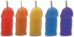 Rainbow Pecker Party Candles - 5 Pack - Image 2
