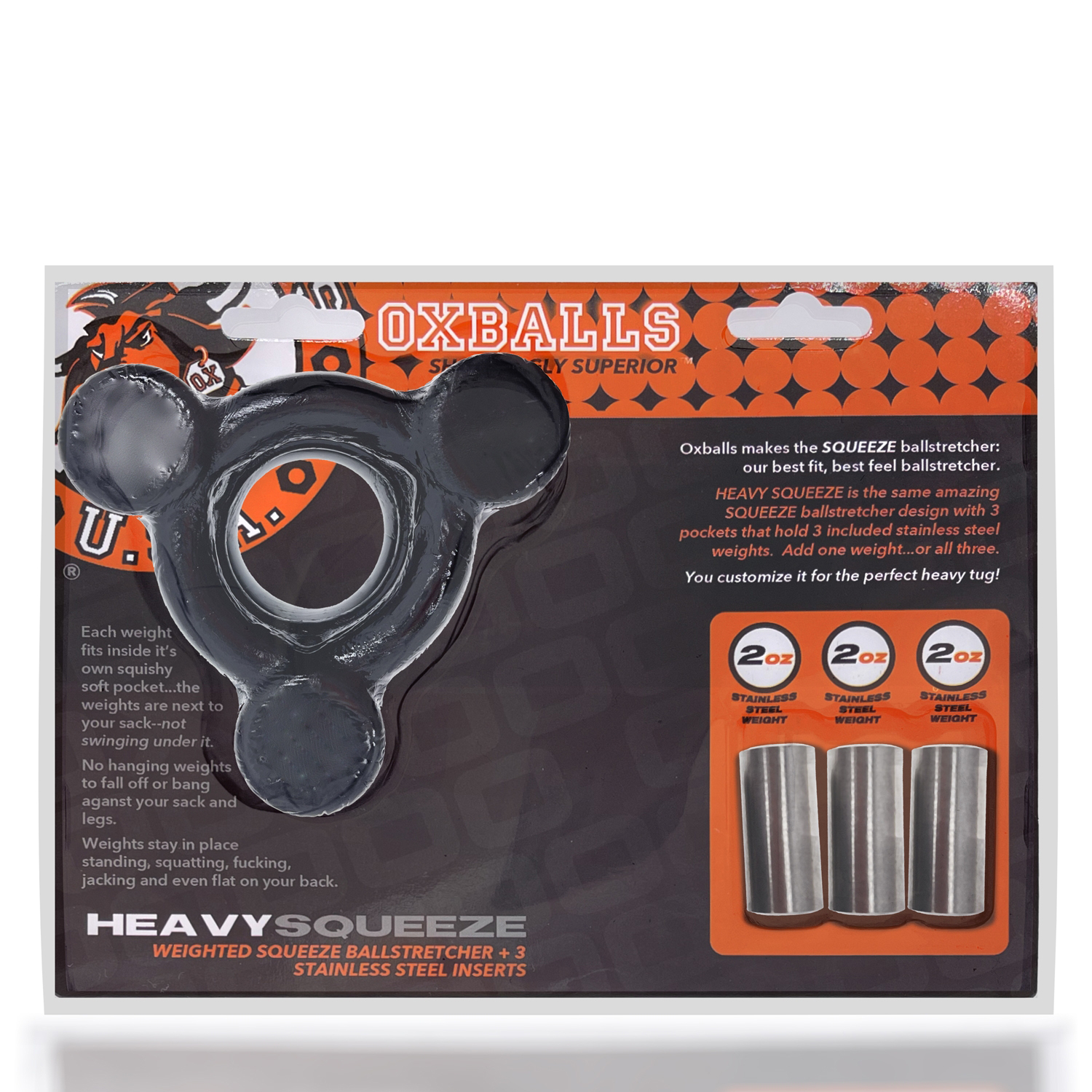 5sJzkvJ01cV9zSFVfOvOGJ6OFkWHLfcp Heavy Squeeze Ballstretcher - Black - Image 1