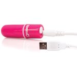 Charged Vooom Rechargeable Bullet Vibe - Pink - Image 4