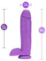 Neo - 10 Inch Dual Density Dildo - Neon Purple - Image 5