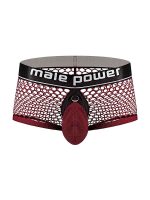 Cock Pit Net Mini Cock Ring Short - Large - Burgundy - Image 3