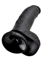 King Cock 9-Inch Cock With Balls - Black - Image 4