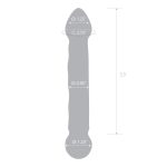 6.5 Inch Full Tip Textured Glass Dildo - Image 5