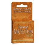Kimono Microthin Ribbed Plus Sensi-Dots - 3 Pack