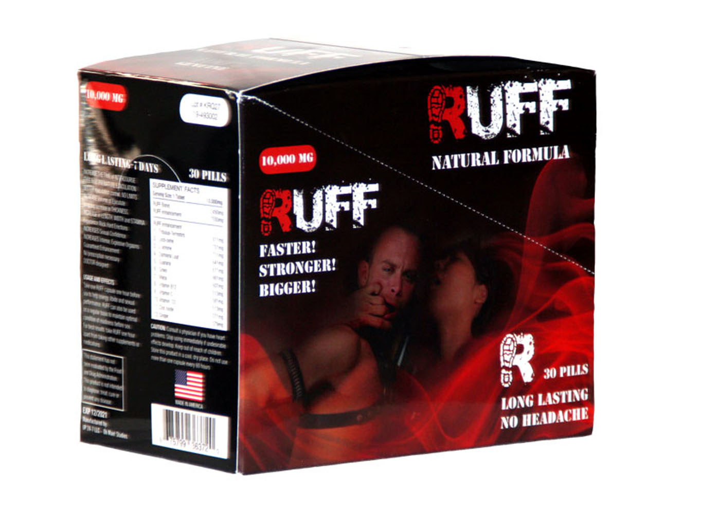 6PbFCXnxJV3Vzbh7d9F3udtnNWLT3ZDk Ruff Male Enhancement - 30 Count Box - Image 1